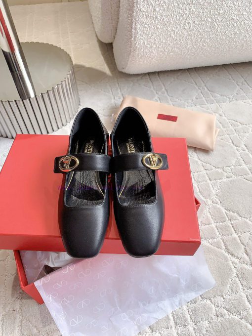 VALENTIN * New Mary Jane flats Classic V-button element makes people stand out It's sweet anao1xpabp - Image 4