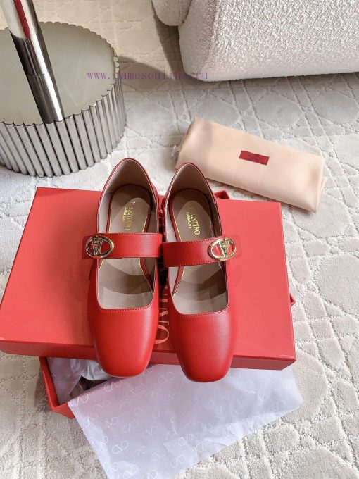 VALENTIN * New Mary Jane flats Classic V-button element makes people stand out It's sweet an9adc88ea - Image 4