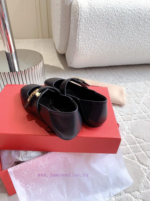 VALENTIN * New Mary Jane flats Classic V-button element makes people stand out It's sweet anao1xpabp - Image 8