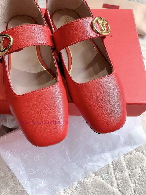 VALENTIN * New Mary Jane flats Classic V-button element makes people stand out It's sweet an9adc88ea - Image 6