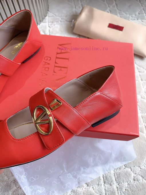 VALENTIN * New Mary Jane flats Classic V-button element makes people stand out It's sweet an9adc88ea - Image 8
