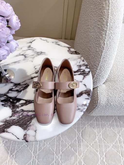 VALENTIN * New Mary Jane flats Classic V-button element makes people stand out It's sweet an473cn11r