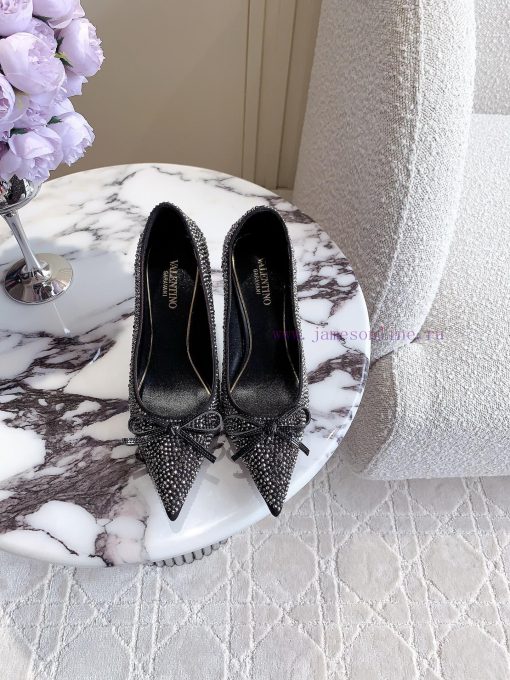 VALENTIN * New full diamond bow high heel shoes are dazzling and luxurious. They are sweet ass0l5wwg