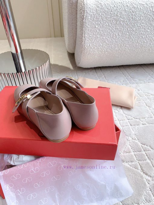 VALENTIN * New Mary Jane flats Classic V-button element makes people stand out It's sweet an473cn11r - Image 8