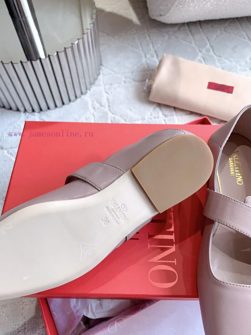 VALENTIN * New Mary Jane flats Classic V-button element makes people stand out It's sweet an473cn11r - Image 9