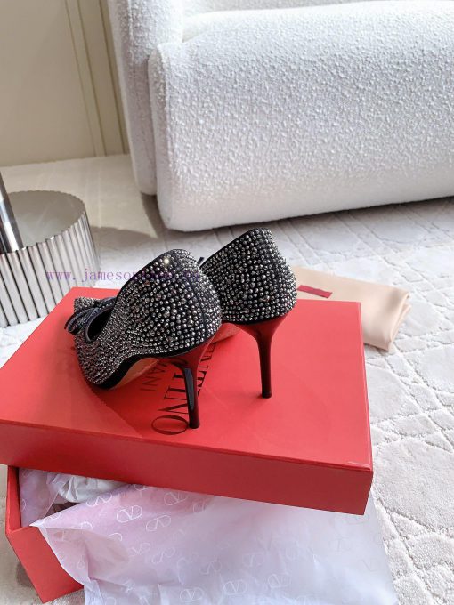 VALENTIN * New full diamond bow high heel shoes are dazzling and luxurious. They are sweet ass0l5wwg - Image 9