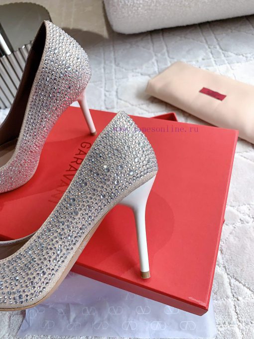 VALENTIN * New full diamond bow high heel shoes are dazzling and luxurious. They are sweet acuh8d08d - Image 8
