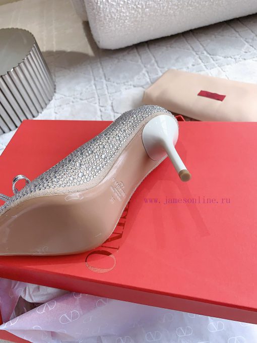 VALENTIN * New full diamond bow high heel shoes are dazzling and luxurious. They are sweet acuh8d08d - Image 10