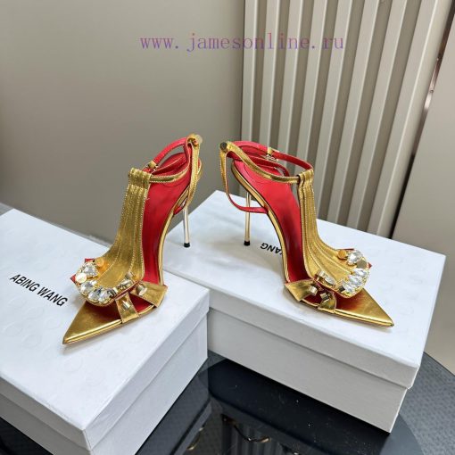 Hot selling ABING WANG rhinestone high heelsOn the basis of this, sparkling crystal embellistn8zzy2k - Image 4