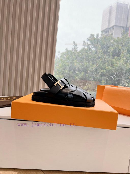 Tods 2024 Fashion Show Roman Sandals Pig Cage ShoesHand woven leather with retro and fashionmxv2jlvr - Image 7