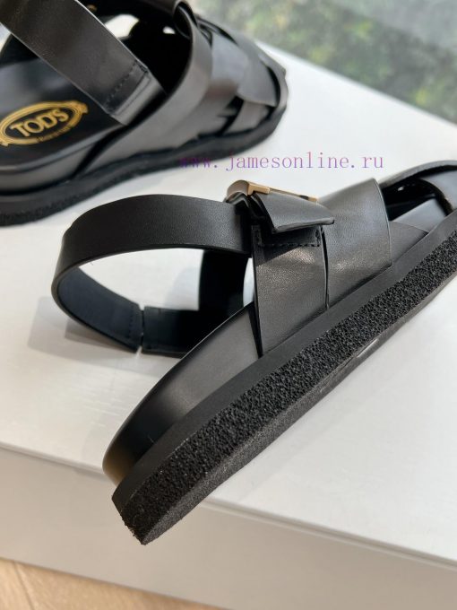 Tods 2024 Fashion Show Roman Sandals Pig Cage ShoesHand woven leather with retro and fashionmxv2jlvr - Image 9