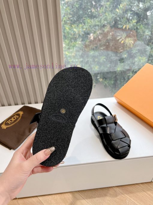 Tods 2024 Fashion Show Roman Sandals Pig Cage ShoesHand woven leather with retro and fashionmxv2jlvr - Image 10