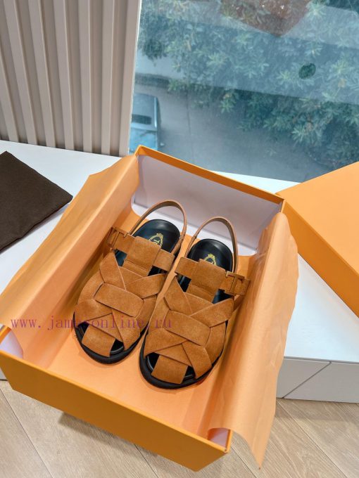 Tods 2024 Fashion Show Roman Sandals Pig Cage ShoesHand woven leather with retro and fashiong67hwqim - Image 2