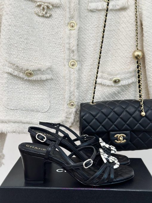Chanel | Chanel 24C New ProductRetro Double C Coarse Heel SandalsThe shoe upper is made of i18ysc7av - Image 2