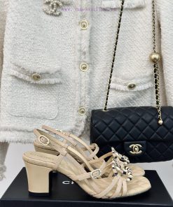 Chanel | Chanel 24C New ProductRetro Double C Coarse Heel SandalsThe shoe upper is made of iw90jvelk