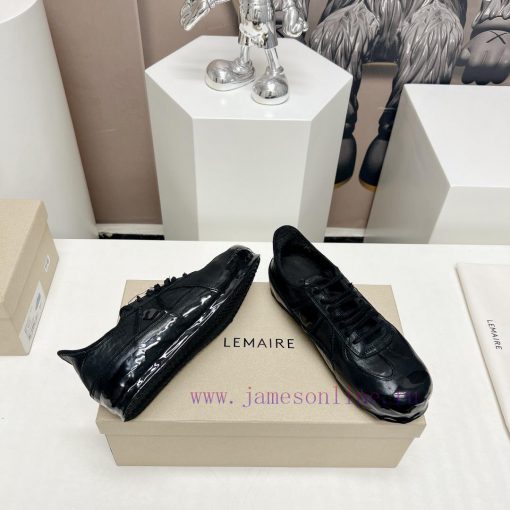 Leather Mask 'Top'LEMAIRE 24vs Spring Latest King Explosives SeriesRound toe lace up German rrb9jvin - Image 10