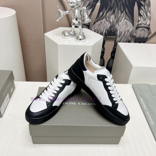 Top tierOFFICINE CREATIVE Italian niche 2024 latest extreme minimalist white shoesSmall rounghb2mfw6 - Image 5