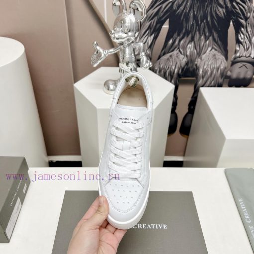 Top tierOFFICINE CREATIVE Italian niche 2024 latest extreme minimalist white shoesSmall roun4i91alf6 - Image 7