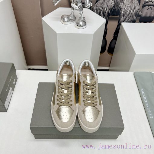 Top tierOFFICINE CREATIVE Italian niche 2024 latest extreme minimalist white shoesSmall rounl0jonmnu - Image 2