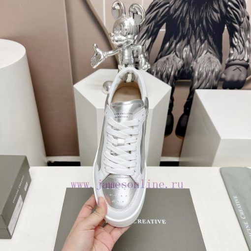 Top tierOFFICINE CREATIVE Italian niche 2024 latest extreme minimalist white shoesSmall roun0ob9exo3 - Image 7