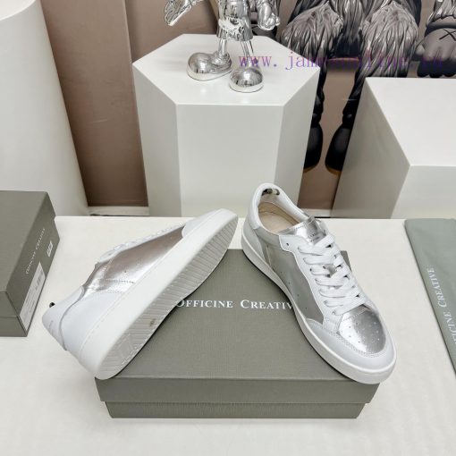 Top tierOFFICINE CREATIVE Italian niche 2024 latest extreme minimalist white shoesSmall roun0ob9exo3 - Image 10