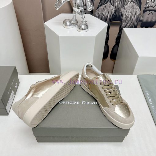 Top tierOFFICINE CREATIVE Italian niche 2024 latest extreme minimalist white shoesSmall rounl0jonmnu - Image 10