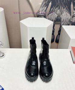 Top tierPrada 24vs Spring Latest Hot SeriesRound toe thick soled rain bootsNumerous internetko5gzr6e