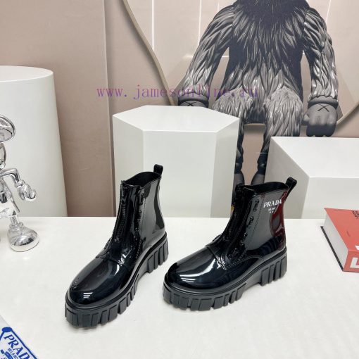 Top tierPrada 24vs Spring Latest Hot SeriesRound toe thick soled rain bootsNumerous internetko5gzr6e - Image 4