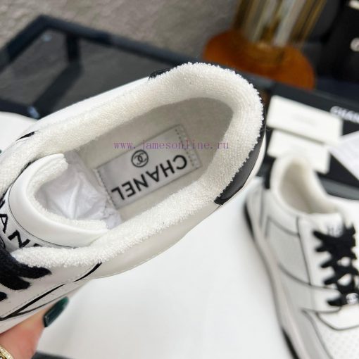 Chanel 2024 Full skin panda color matching white shoes, casual sports shoes, skateboard shoeslz5be4l - Image 5