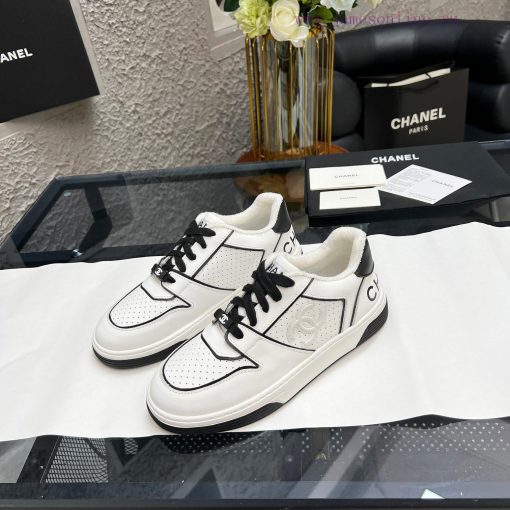 Chanel 2024 Full skin panda color matching white shoes, casual sports shoes, skateboard shoeslz5be4l - Image 10