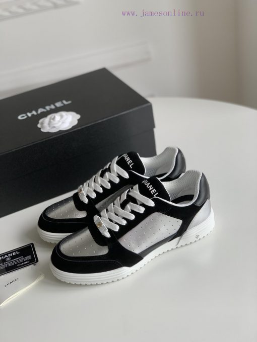 Chanel 24 Early Spring New Panda Board Shoes Full Leather SeriesChanel's new panda sneakers oftu1o4s - Image 3