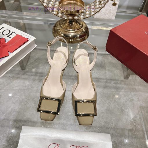 Roger Vivier's new spring 2024 patent leather hollow sandalsShe can only be met but not soug0mo34c99 - Image 2