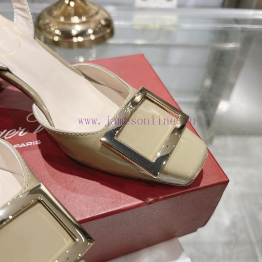 Roger Vivier's new spring 2024 patent leather hollow sandalsShe can only be met but not soug0mo34c99 - Image 8