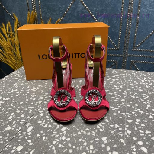 LV Diamond Button High Heel Sandals Donkey Home Series launches the highest end color eleganj6p8ffnc - Image 2