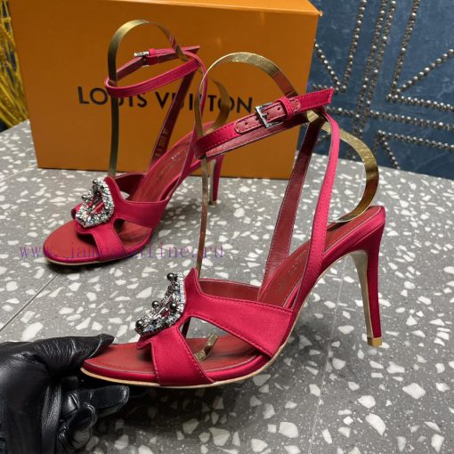 LV Diamond Button High Heel Sandals Donkey Home Series launches the highest end color eleganj6p8ffnc - Image 5