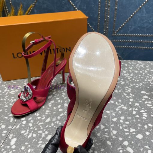LV Diamond Button High Heel Sandals Donkey Home Series launches the highest end color eleganj6p8ffnc - Image 7