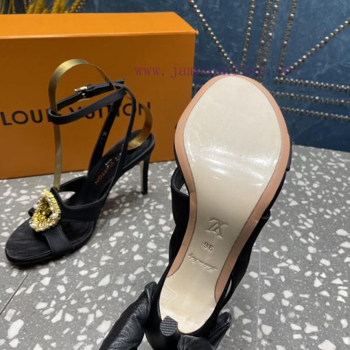 LV Diamond Button High Heel Sandals Donkey Home Series launches the highest end color eleganrtm7z8ra - Image 7