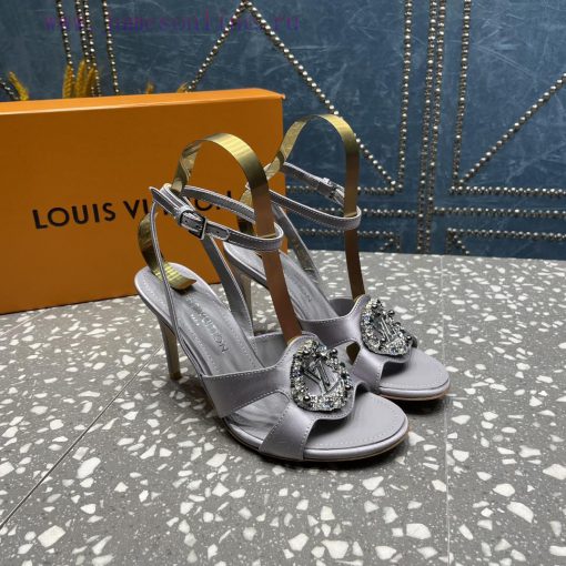 LV Diamond Button High Heel Sandals Donkey Home Series launches the highest end color eleganq0pr83iw - Image 3