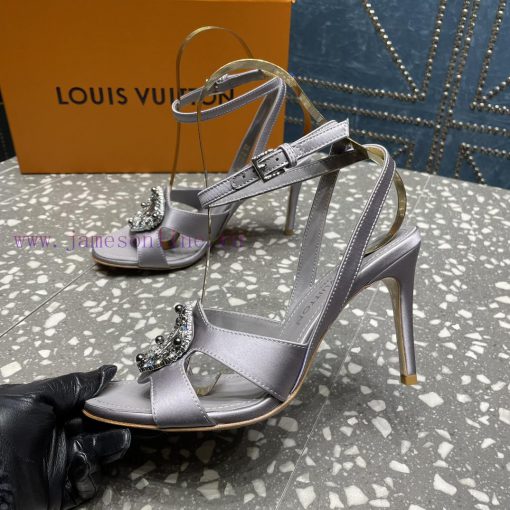LV Diamond Button High Heel Sandals Donkey Home Series launches the highest end color eleganq0pr83iw - Image 5