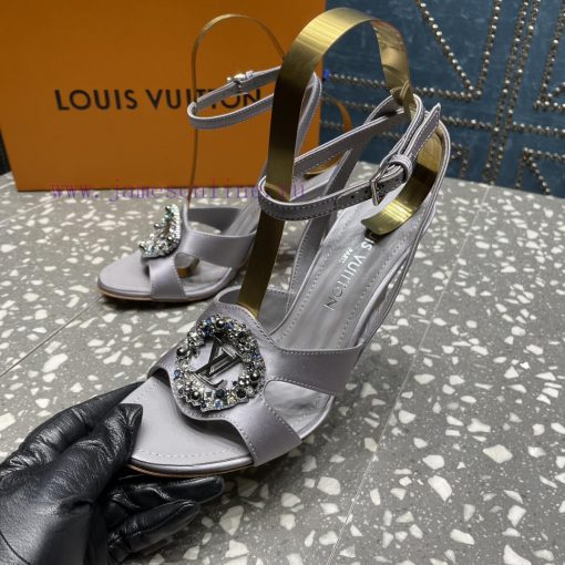 LV Diamond Button High Heel Sandals Donkey Home Series launches the highest end color eleganq0pr83iw - Image 6