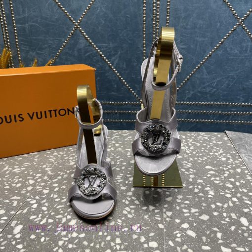 LV Diamond Button High Heel Sandals Donkey Home Series launches the highest end color eleganq0pr83iw - Image 8