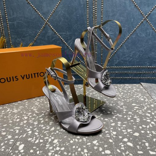 LV Diamond Button High Heel Sandals Donkey Home Series launches the highest end color eleganq0pr83iw - Image 9