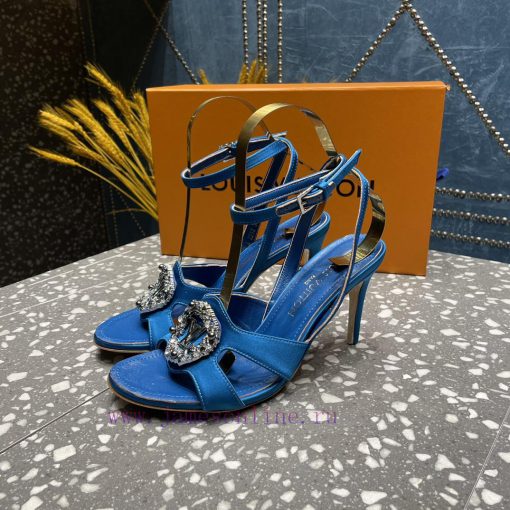 LV Diamond Button High Heel Sandals Donkey Home Series launches the highest end color eleganxpx9l5at - Image 4