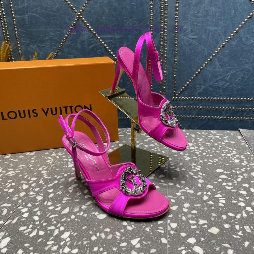 LV Diamond Button High Heel Sandals Donkey Home Series launches the highest end color eleganml3uf74x - Image 9