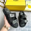 FENDI's latest bestseller is a double button flat slipper with FF decorative buckle. It is mhub482yb