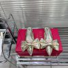 VALENTIN *~24 Spring/Summer Classic Bow Mill Sandals V Home's Eye Shining Classic, Popular i3ubf90lx
