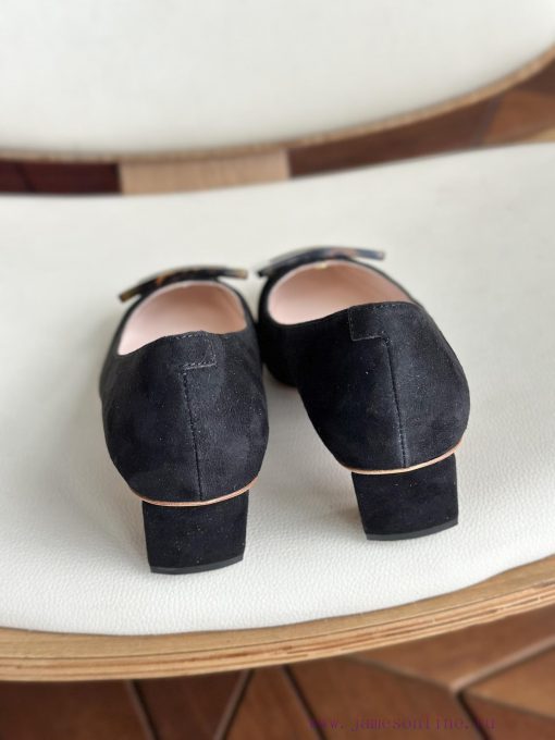 Amber buckle, high-quality produced in Dongguan, suede blackAs a must-have shoe brand for wo8eef7i0x - Image 10