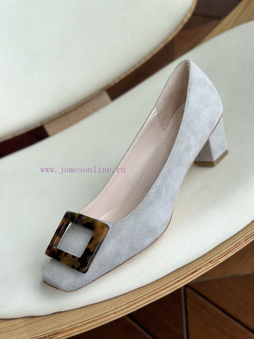 Amber buckle, high-quality produced in Dongguan, suede gray,As a must-have shoe brand for woof8cxbay