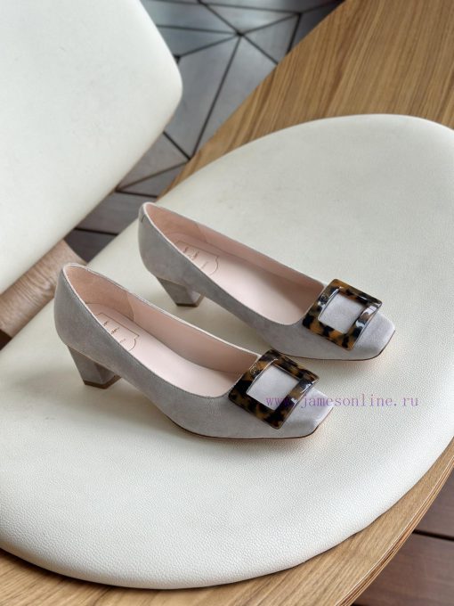 Amber buckle, high-quality produced in Dongguan, suede gray,As a must-have shoe brand for woof8cxbay - Image 3