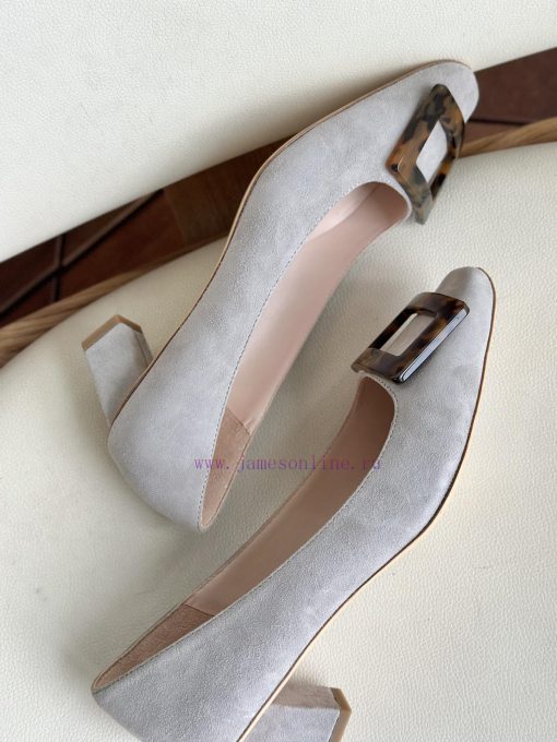 Amber buckle, high-quality produced in Dongguan, suede gray,As a must-have shoe brand for woof8cxbay - Image 8